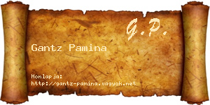 Gantz Pamina névjegykártya